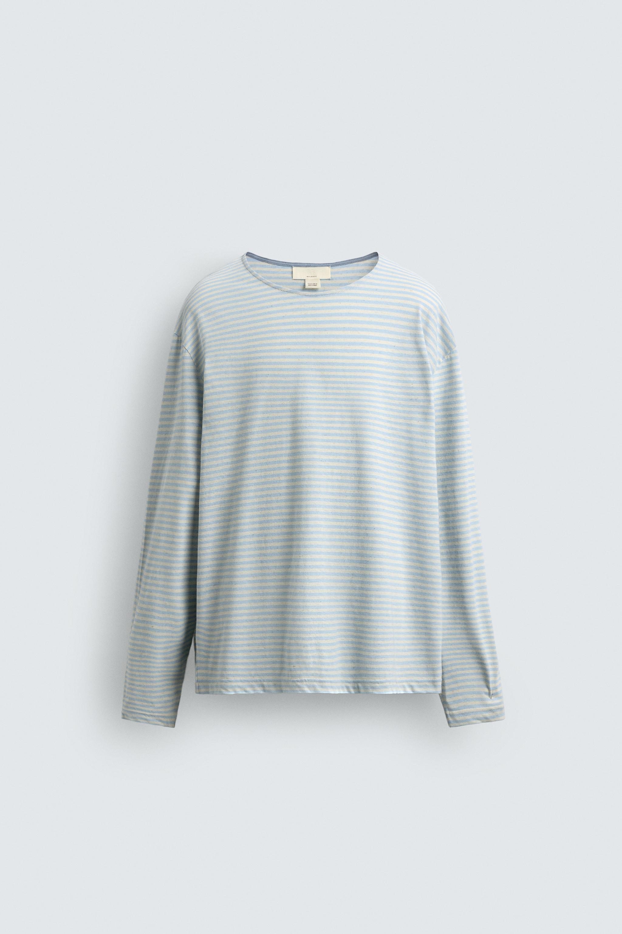 T-SHIRT JACQUARD RAYURES